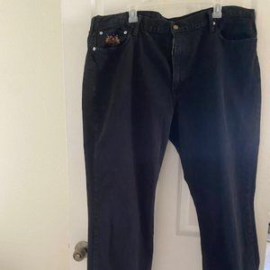 Vintage  Mens Polo Ralph Lauren  Black Jeans Size  42x30